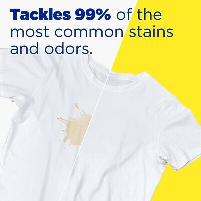 Tackles 99% of the most common stains and odors.