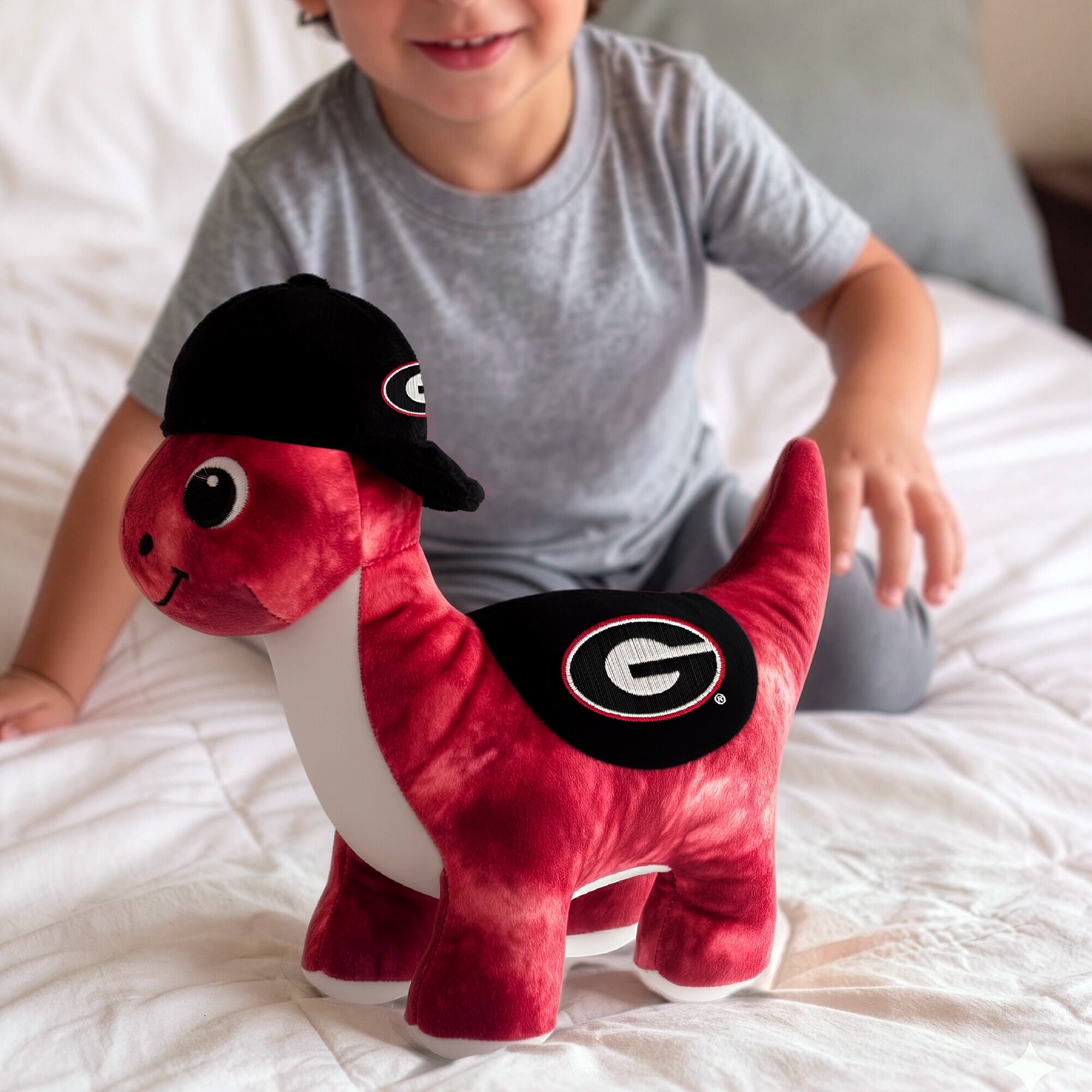 Alt View 2. Sporticulture - Georgia Bulldogs Huddle Plush Fanasaur - Multicolor.