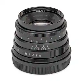 Koda - Koah Artisans Series 35mm f/1.7 Manual Focus Lens for Micro Four Thirds (Black) - Black