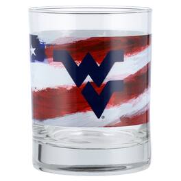 Indigo Falls - West Virginia Mountaineers 14oz. Americana Rocks Glass - Multicolor