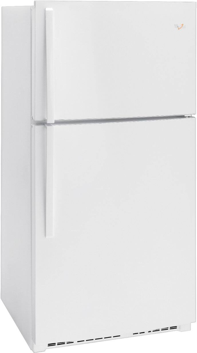 Angle. Whirlpool - 21.3 Cu. Ft. Top-Freezer Refrigerator - White.