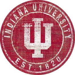 Fan Creations - Indiana Hoosiers 24'' Round Heritage Logo Sign - Multicolor