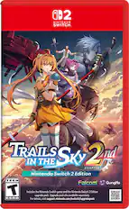 2 Nintendo Switch Trails Sky 2nd in the Chapter Nintendo Switch 2 Edition TEEN Falcom GungHo Includes the Nintendo Switch game and the Nintendo Switch 2 Edition upgrade pack. Upgrade pack also available separately. For details, visit support.nintendo.com/switch2/upgradepack