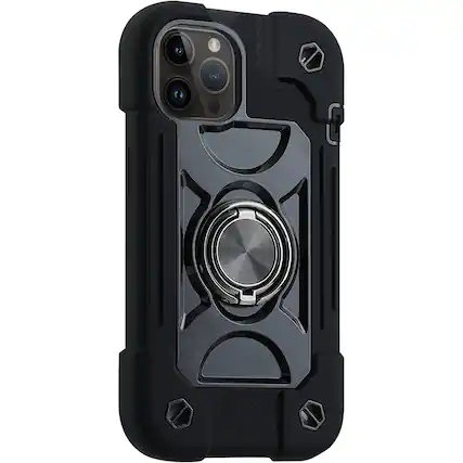 Angle. SaharaCase - DualShock Series Case for Apple iPhone 14 Pro Max - Black.