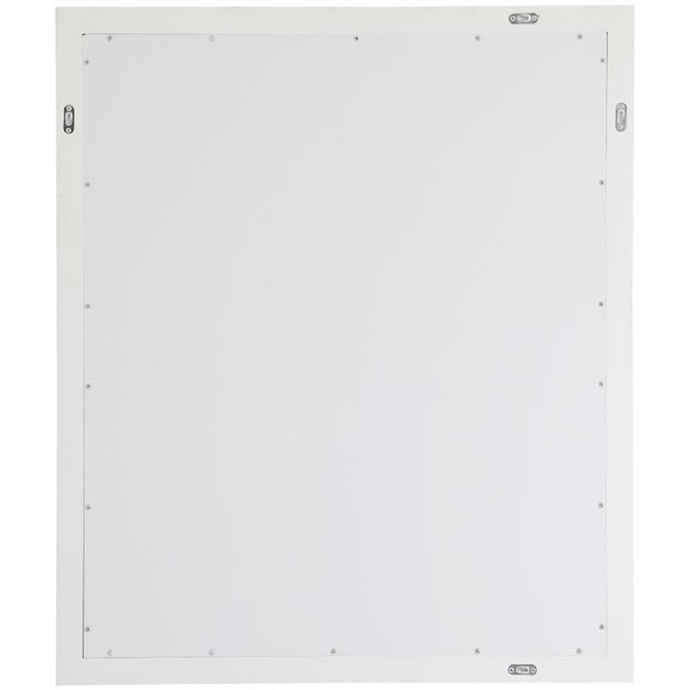 Alt View 2. Elegant Decor - Aqua rectangle vanity mirror 42 inch in White - White.