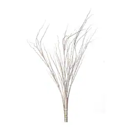 BreeBe - Snowy Flocked Branch (Set of 2) - Silver