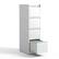 Front. Chateau Abodes - 4 Drawer File Cabinet with Lock, Metal Vertical Filing Storage for A4 Legal/Letter Size - White.