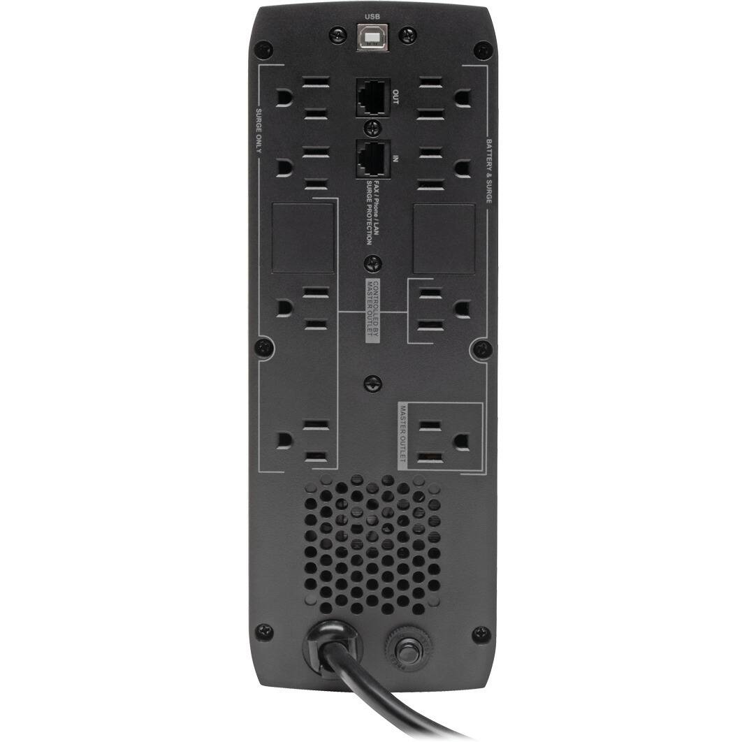 USB SURGE ONLY  
SURGE FAX PRO  
Phone PROTECTION  
LAN MASTERDUTLE CONTROLLED  
2 OUT  
BATTERY - SURGE MASTER OUTLET