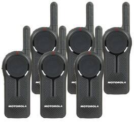 6 x Motorola DLR1060 Walkie Talkie Radios by Motorola - Black