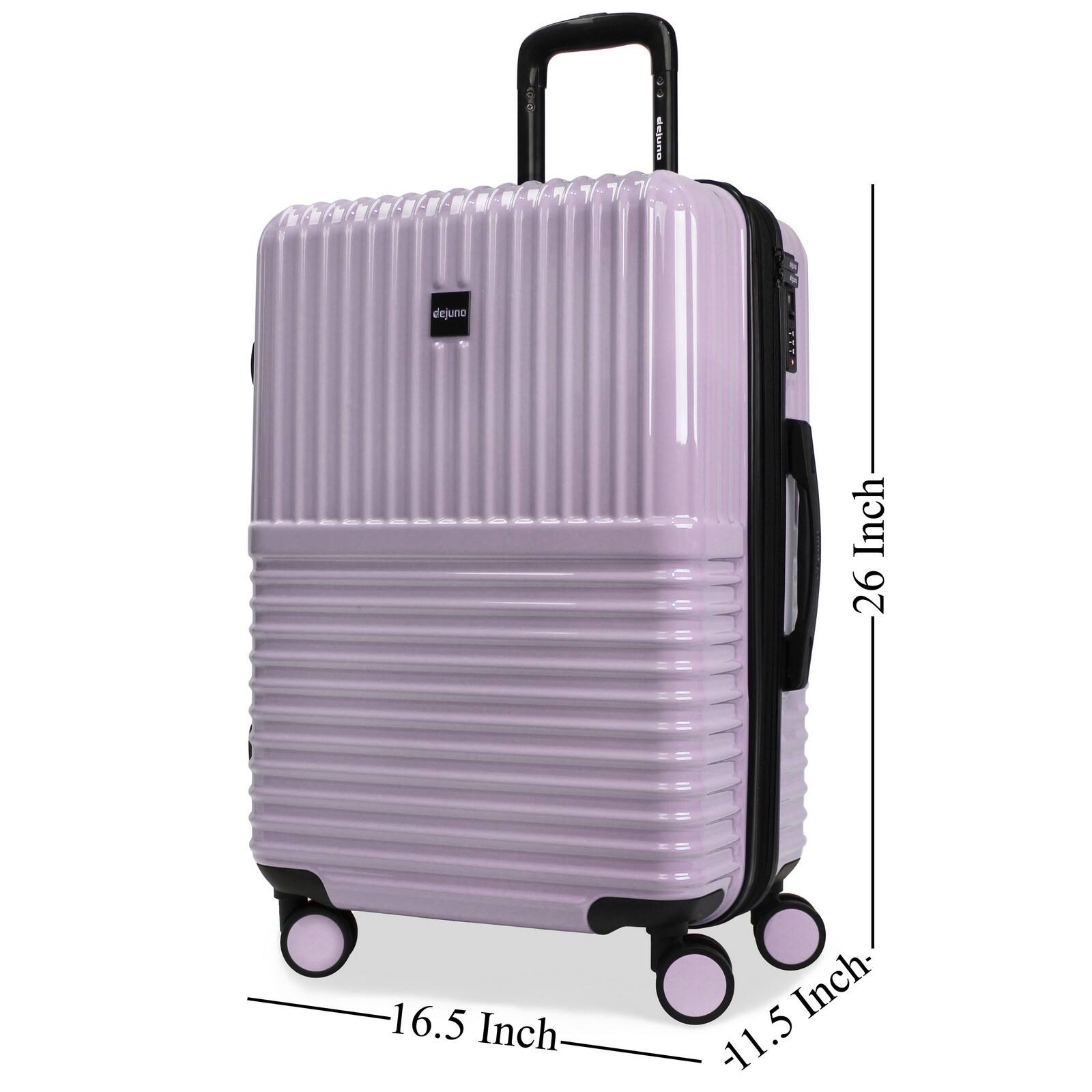 The dimensions of the suitcase are:

- Height: 26 inches
- Width: 16.5 inches
- Depth: 11.5 inches