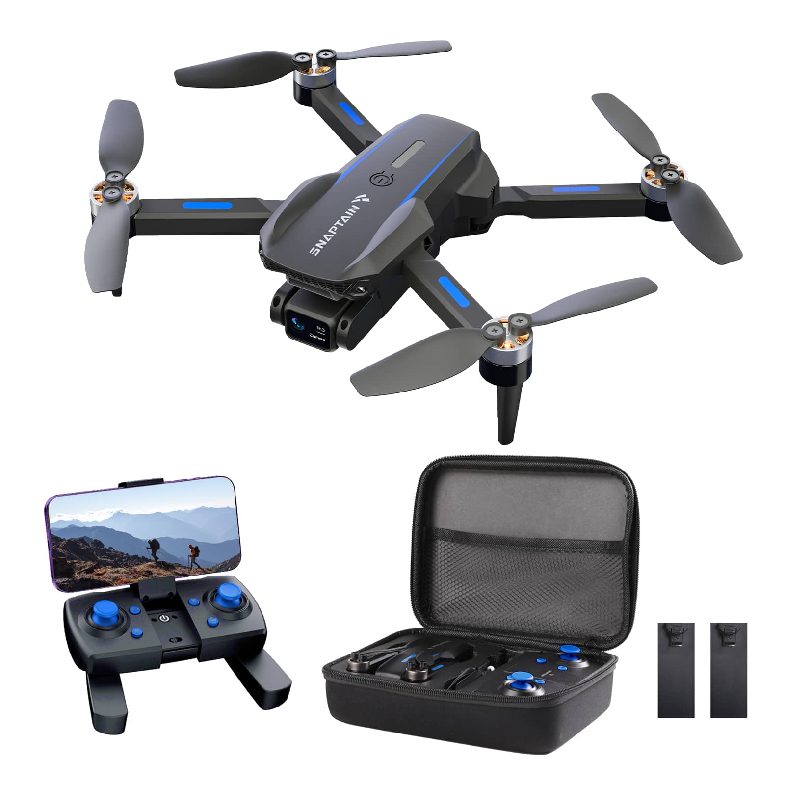 Alt View 11. Snaptain - S5C Elite 1080p Drone with Remote Controller - Black.
