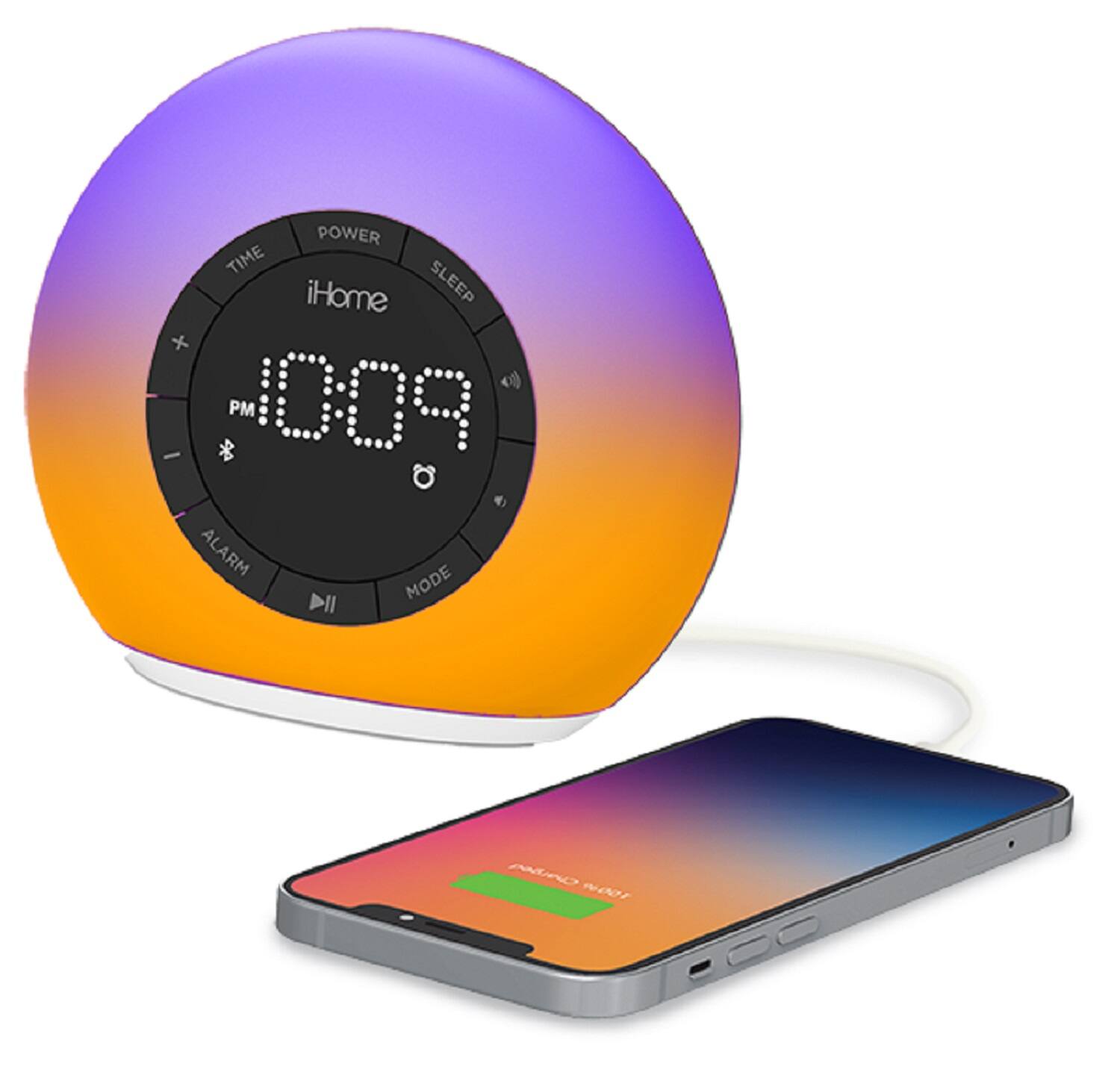 The text on the image reads: "iHome Sleep PM Alarm Clock."
