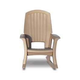 Semco - Plastics Rockaway Heavy Duty All-Weather Outdoor Rocking Chair - Taupe