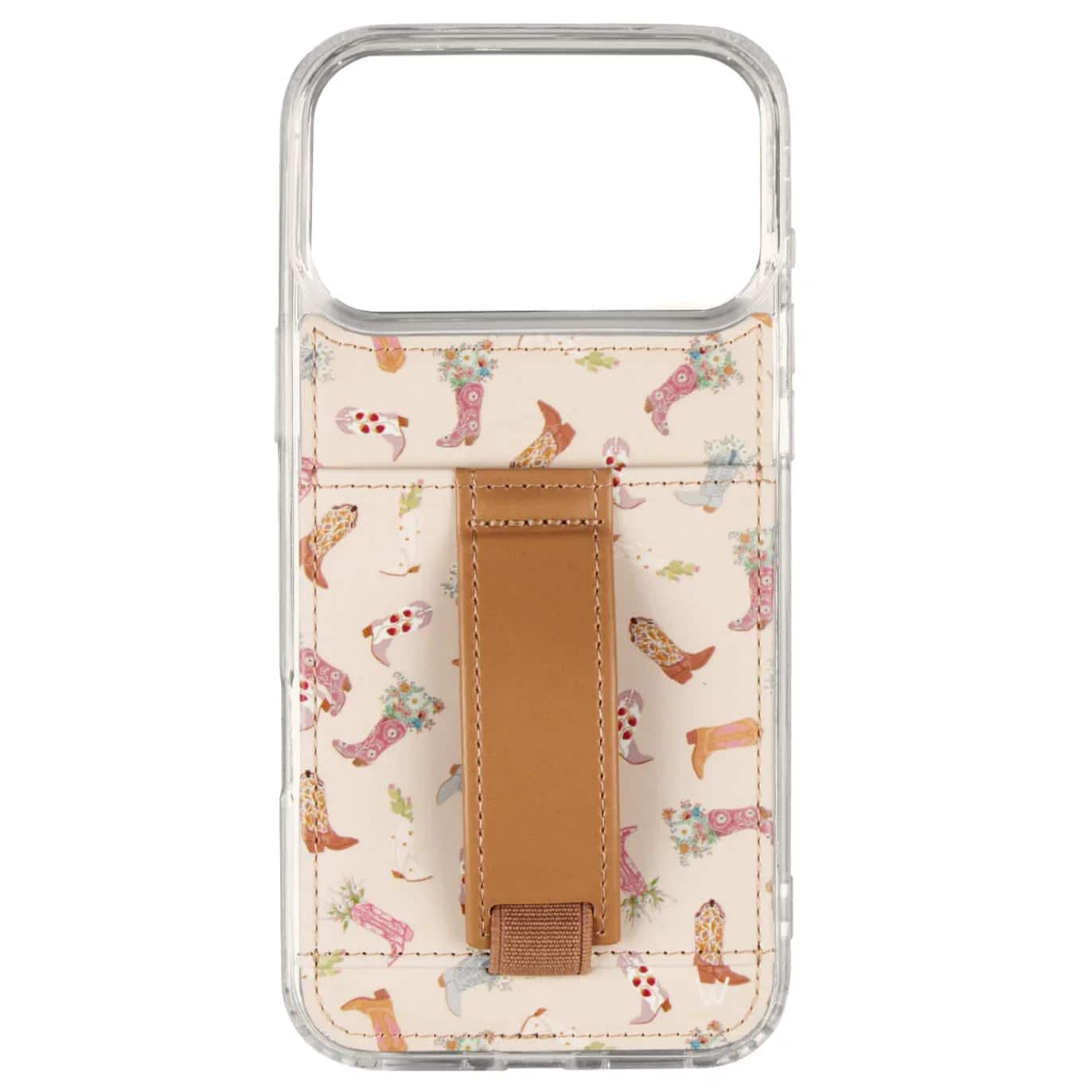 Walli Cases - Samsung S25 Phone Case with Wallet and Finger Strap - Boots and Bloom