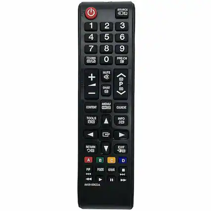 SOURCE 1 2 3 4 5 6 7 8 9 0 PRE-CH + MUTE CH LIST C P MENU CONTENT GUIDE TOOLS INFO RETURN EXIT A B C D PIP PSIZE AD/SUBT AA59-00622A