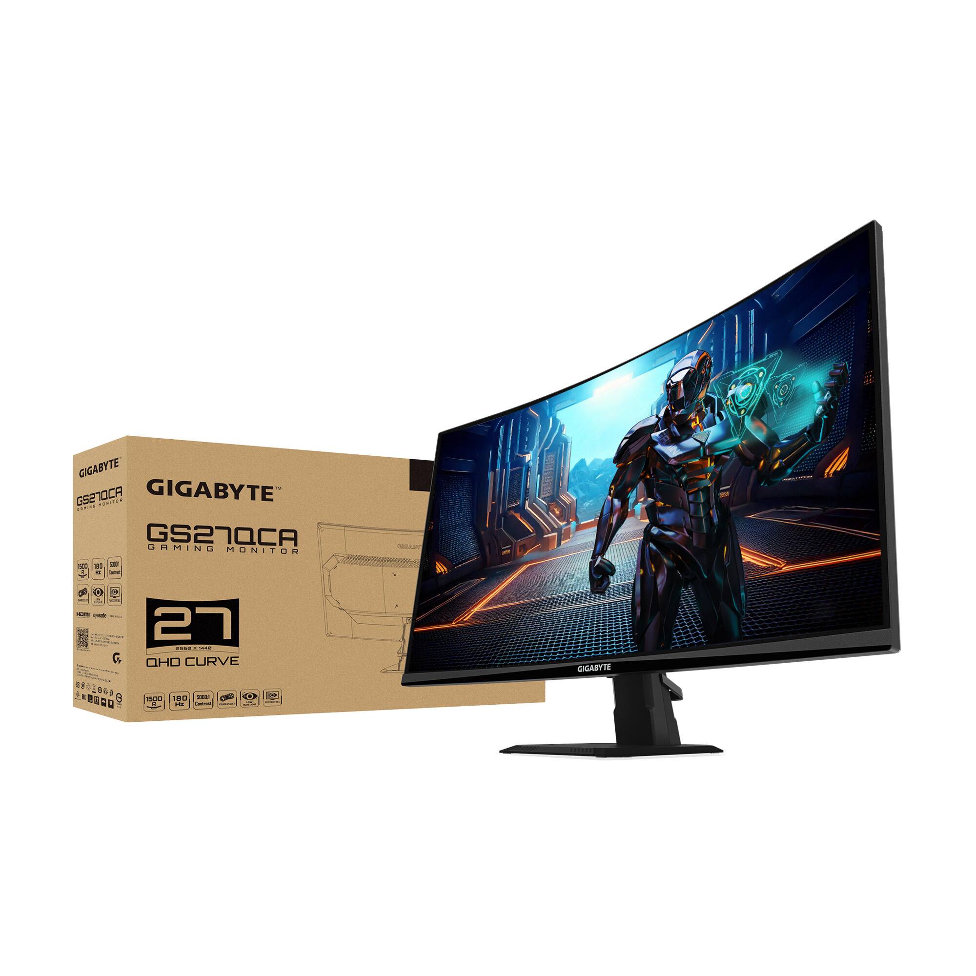 CIGABYTE GEETOCA EId. - GIGABYTE GS27QCA OAMINO MONITOR - 27" OHHO CURVE GIGABYTE.