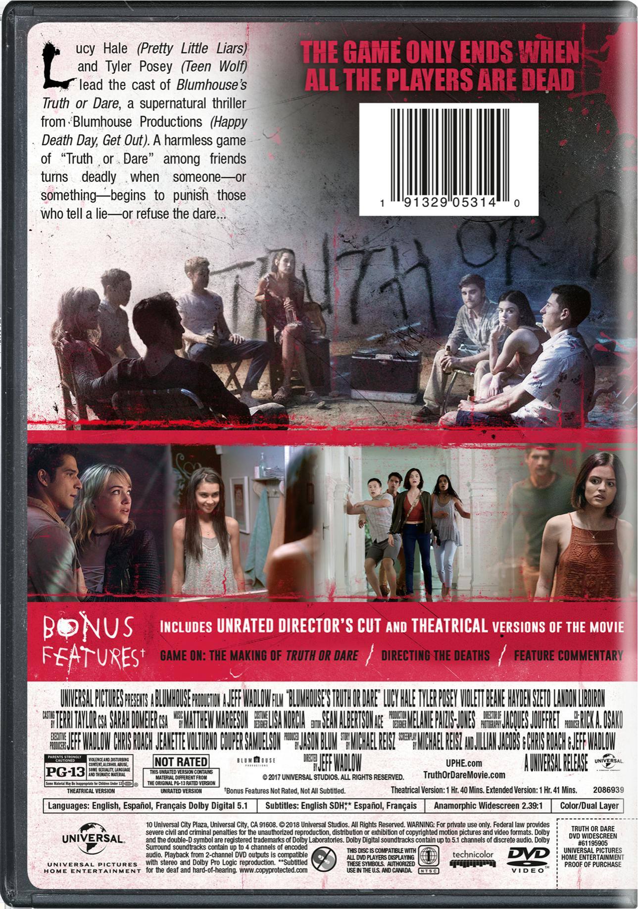 Angle. Truth Or Dare (Unrated Director's Cut) [DVD].