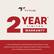 TYTUS 2 YEAR LIMITED WARRANTY * 1-year manufacturer's limited warranty with purchase or 2-year limited warranty with product registration within 90 days of purchase. See TYTUSGrills.com for full warranty details.