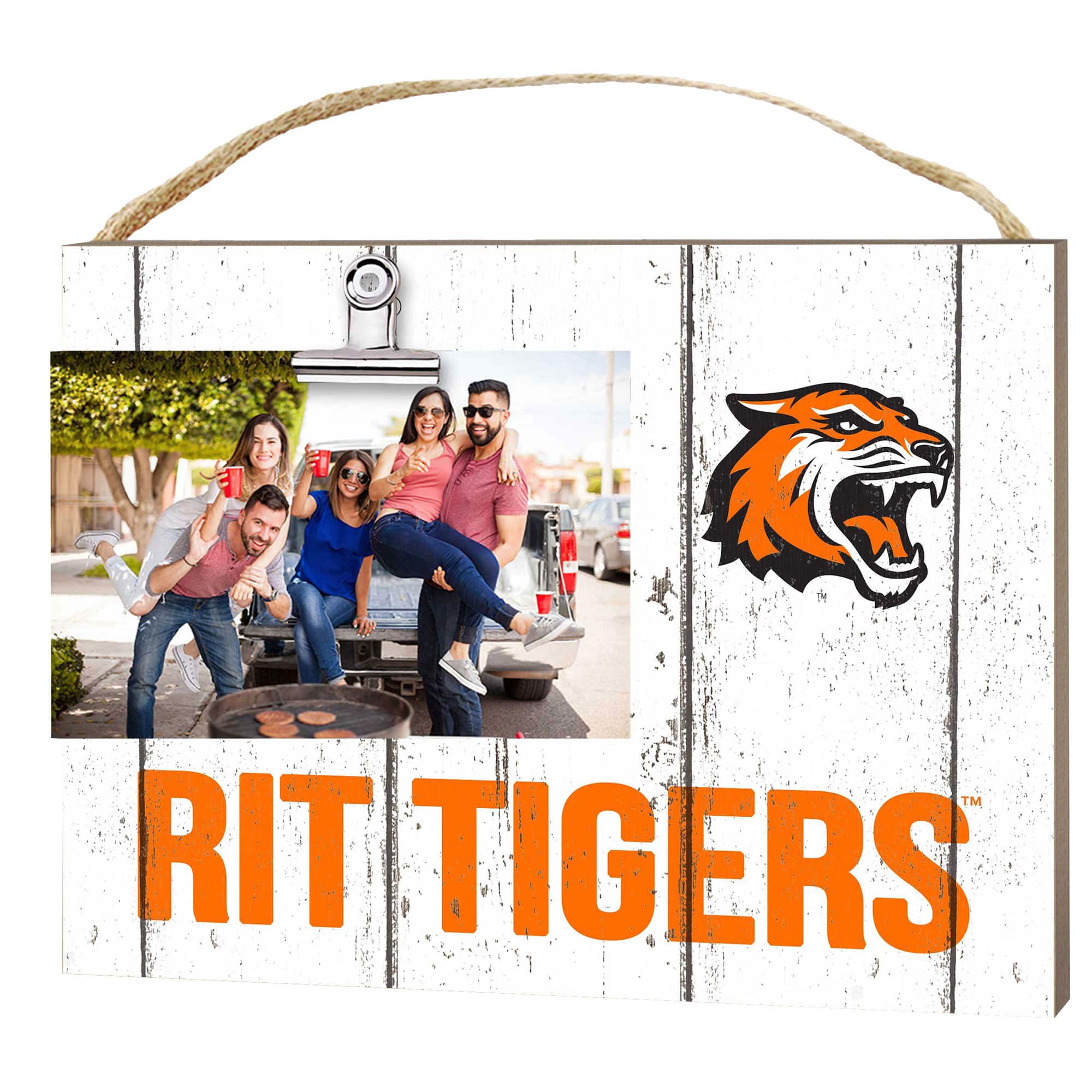 "Jardine - Rochester Institute of Technology Tigers 8"" x 10"" Weathered Clip It Frame - White" price history on PriceWatchPro