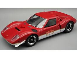 Lotus 62 "Press Version 1969" Red and White "Mythos Series" with Display Case Ltd Edition 1/18 Model Car by Tecnomodel