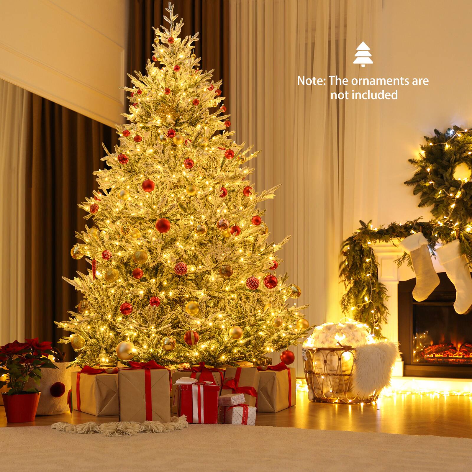 Note: The ornaments are not included