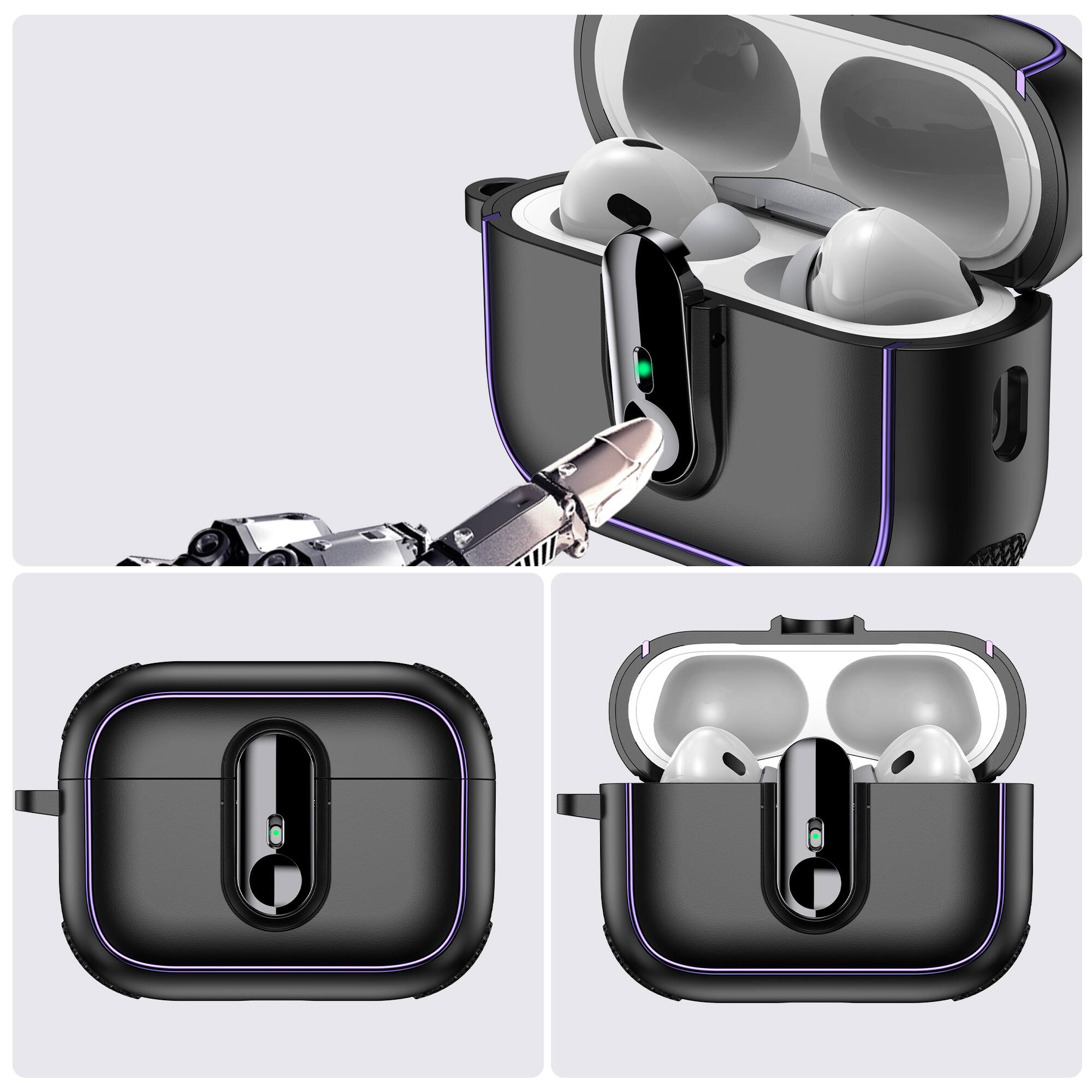 Dteck Case For Airpods Pro 3rd Gen (2025) Shockproof Drop