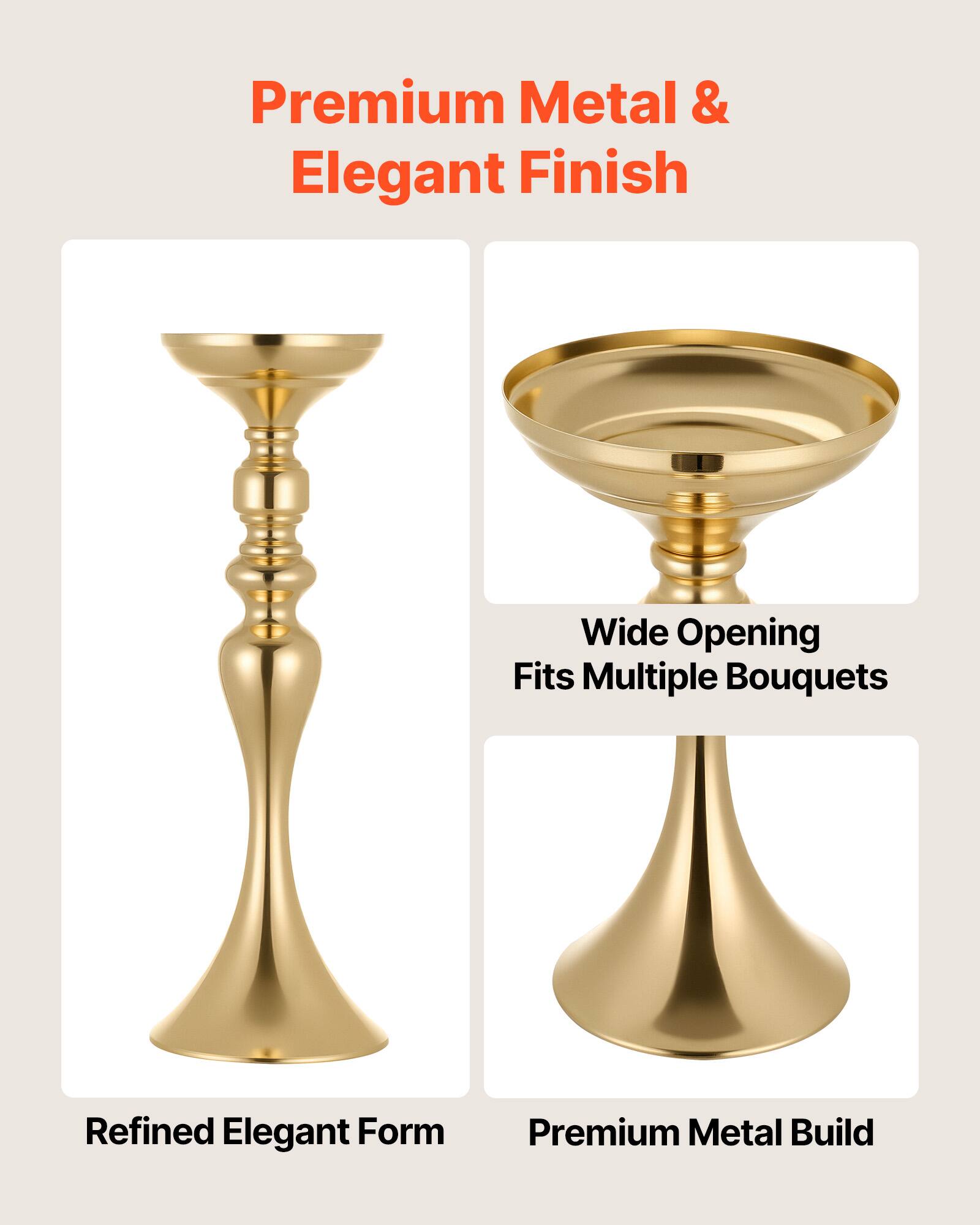 Premium Metal & Elegant Finish

- Wide Opening Fits Multiple Bouquets
- Refined Elegant Form
- Premium Metal Build