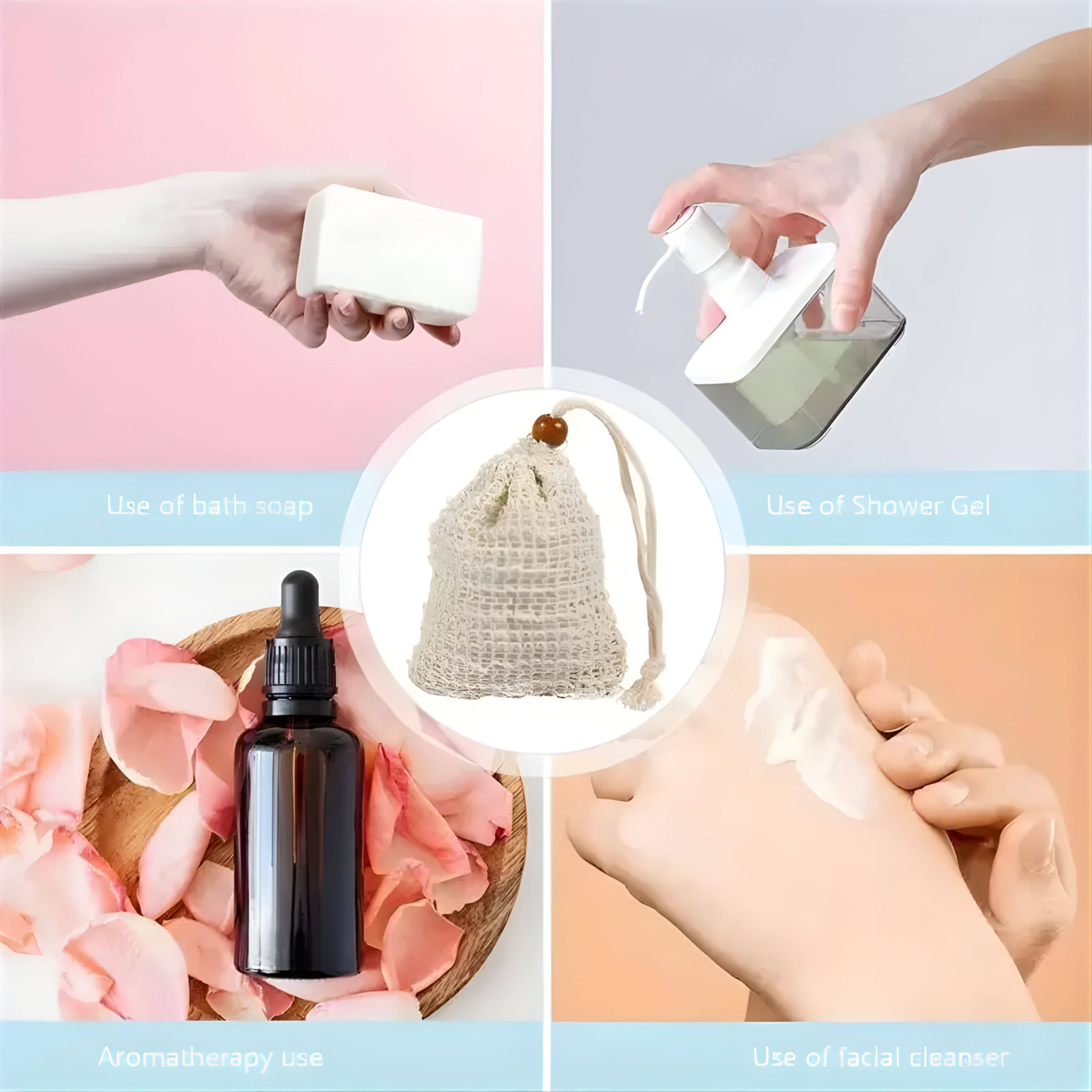 - Use of bath soap
- Use of Shower Gel
- Aromatherapy use
- Use of facial cleanser