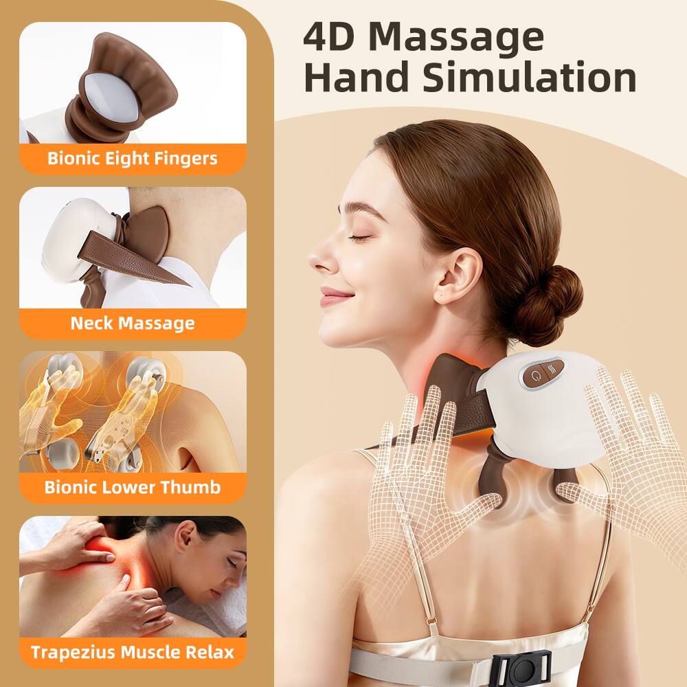 4D Massage Hand Simulation

- Bionic Eight Fingers
- Neck Massage
- Bionic Lower Thumb
- Trapezius Muscle Relax
