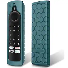 Kitcheniva - Silicone Remote Cover for Fire TV Stick 4K Max 2nd Gen Protective Case 2020–2024 Dark Cyan - Dark Cyan