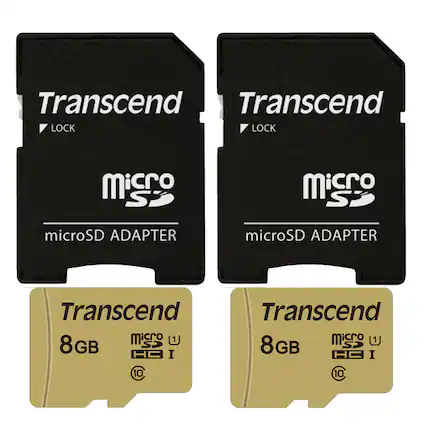 Transcend LOCK microSD ADAPTER
Transcend 8GB microSDHC UHS-I Class 10
