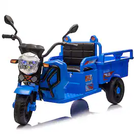 Boyel Living - 3+ 12V Kids Ride On UTV Twin 25W Motors - Blue