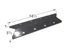 Music City Metals - MCM969696116 heat plate, porc stl, 14.5 x 3.5; Aussie