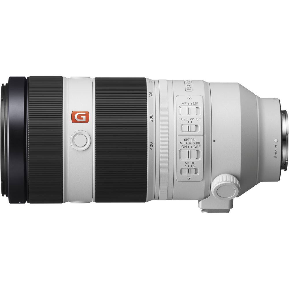 D 200 FE455 FE AF 1 I MF G 300 FULL 8 00-3m I 400 OPTICAL STEADY SHOT ON - 11OFF - OFF MODL 1 1112 I 1 2 E-mount