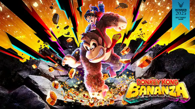 WINNER 2025 BEST FAMILY GAME
DONKEY KONG BANANZA - E10+ (Everyone 10+)