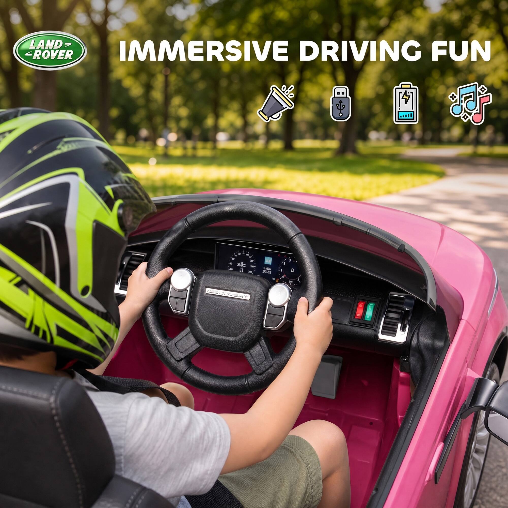 LAND ROVER IMMERSIVE DRIVING FUN

2 C x 8 8 20- A, 7 R.
Vital 0649
1
I D
DISCOVERY