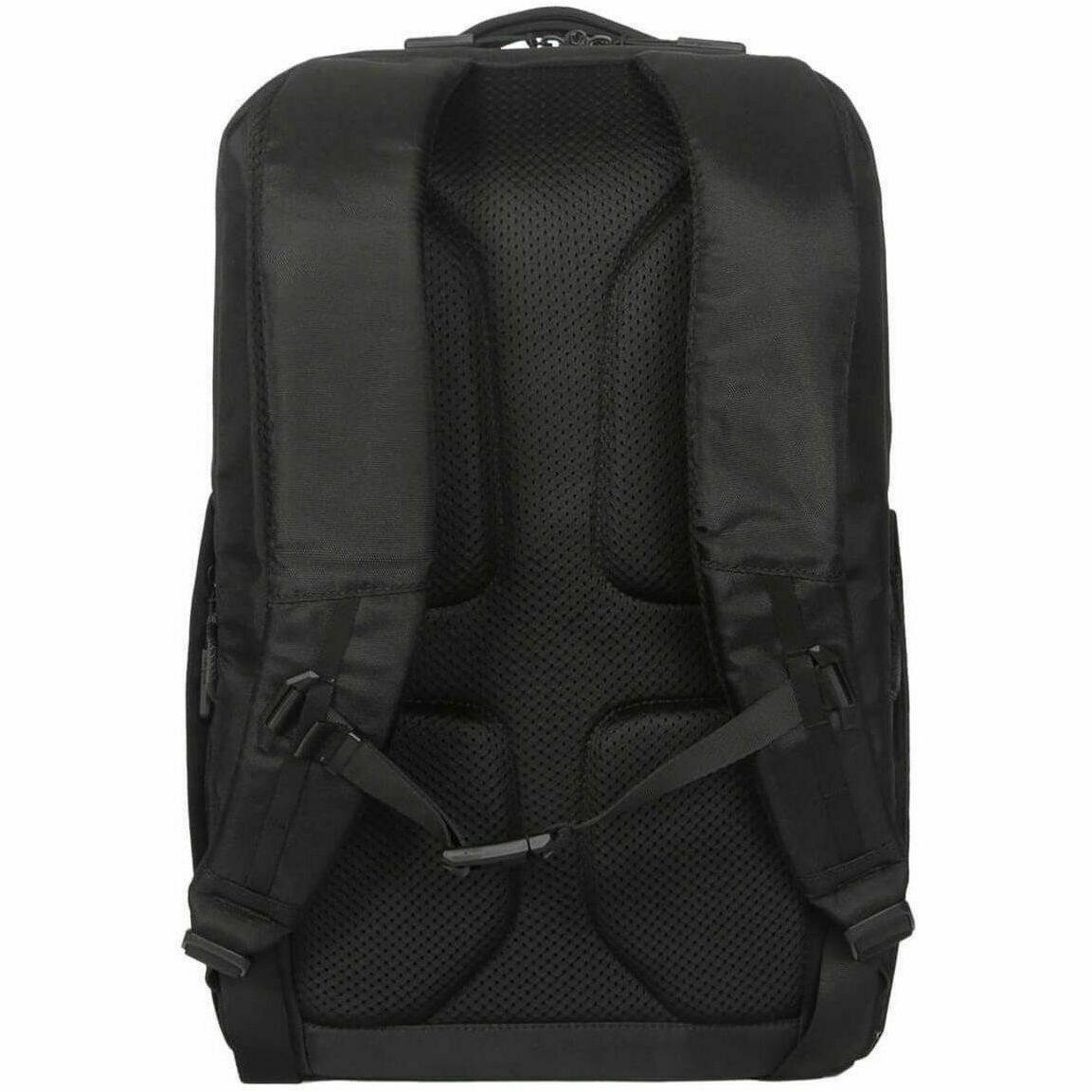 Alt View 6. Targus - Targus Work+ TBB657GL Carrying Case (Backpack) for 13" to 16" Notebook - Black - Plastic Body - Fabric Interior Material - Black.