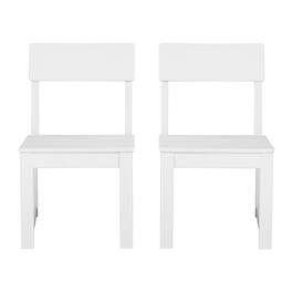 WestinTrends - Paloma Modern HDPE Outdoor Armless Patio Dining Chairs (Set of 2) - White