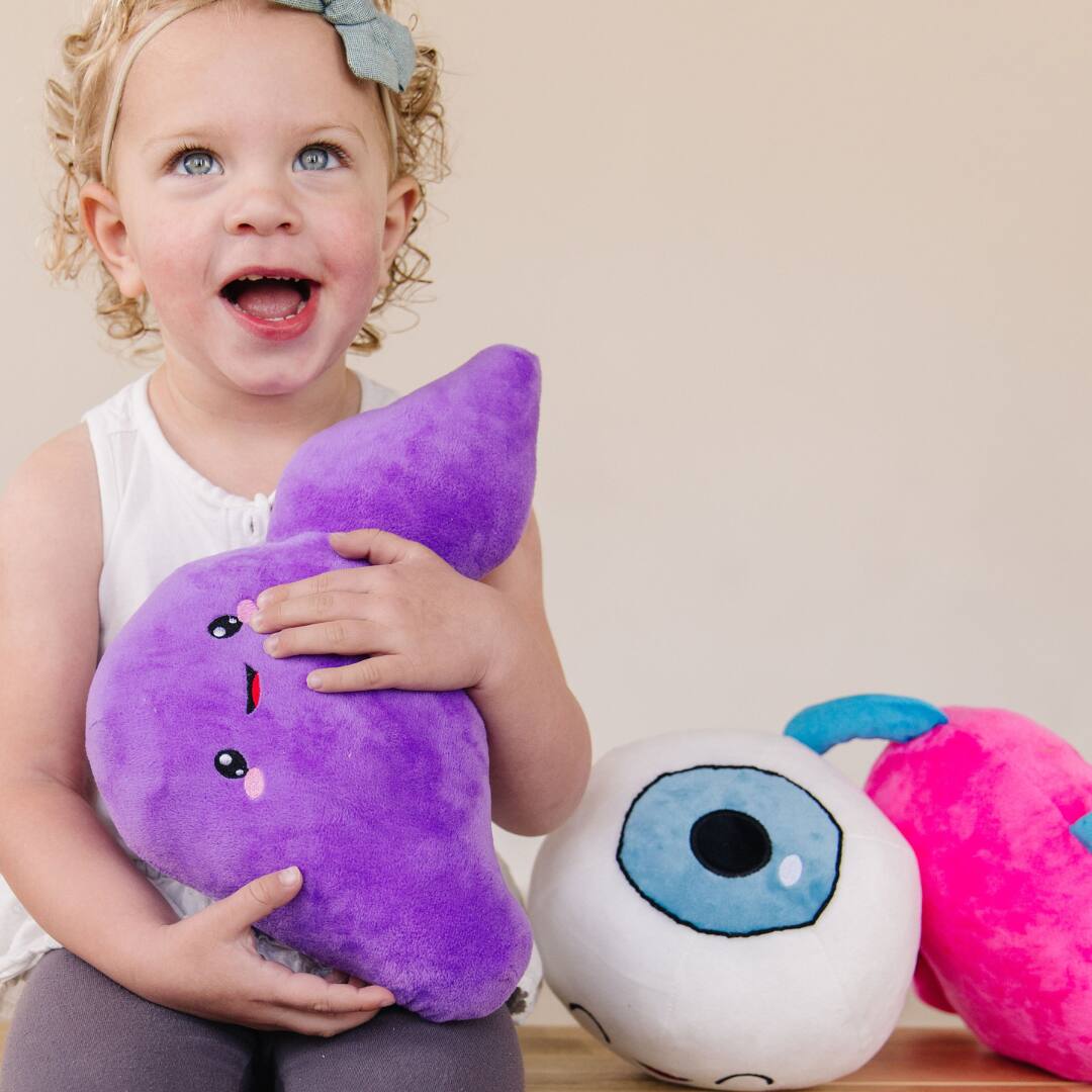 Alt View 2. Nerdbugs - Liver Plush Organ Toys.