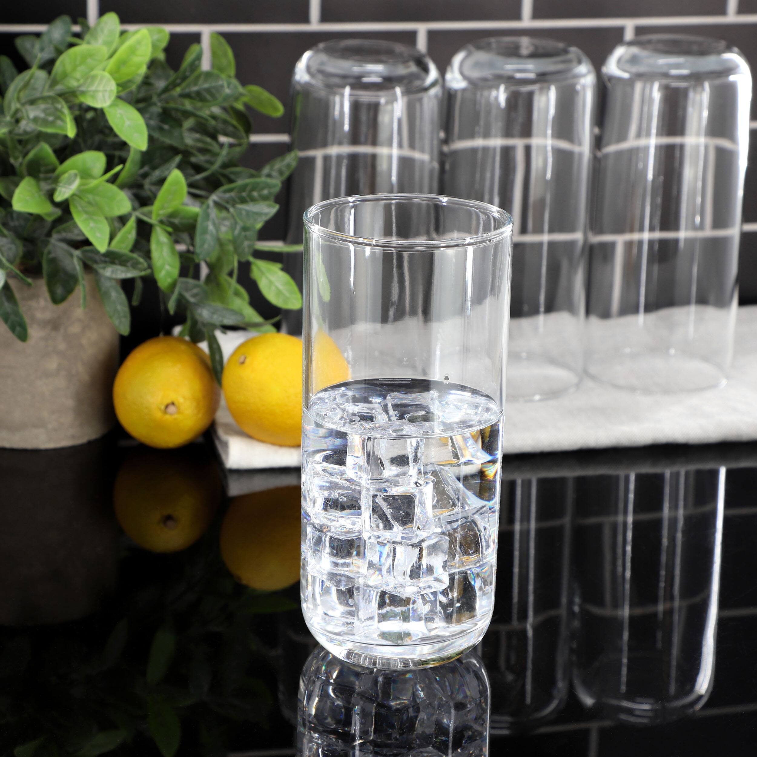 Alt View 3. Gibson - Gibson Home Emory 4 Piece 17 Ounce Clear Glass Tumbler Set - Clear.