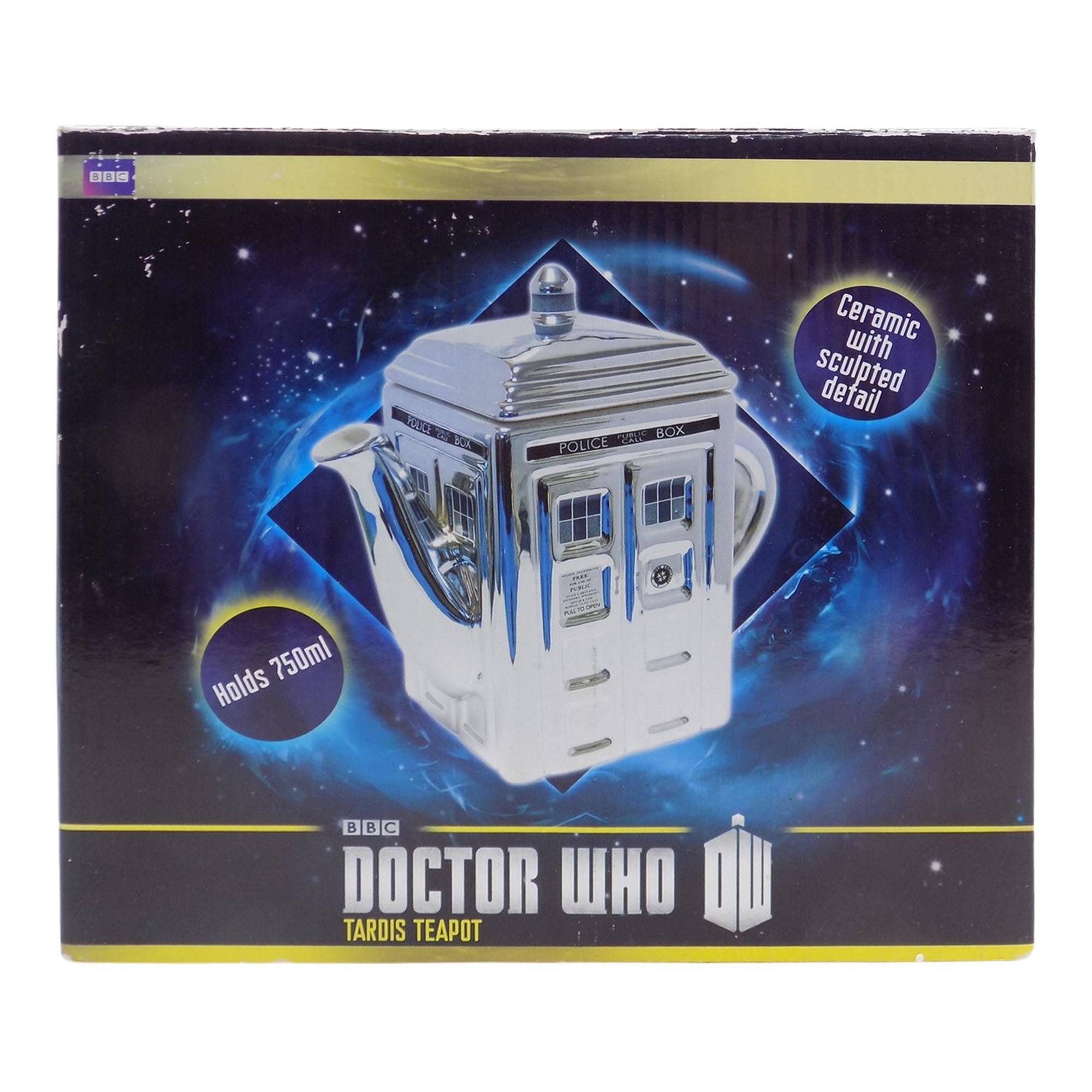 008 a . FELCE T  22 BOX POLICE Ceramic with sculpted detail 750ml Holds B B C DOCTOR TARDIS EA WHO