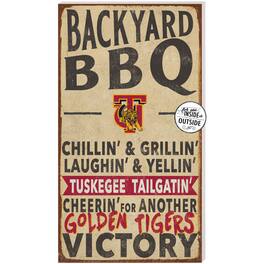 Jardine - Tuskegee Golden Tigers 11'' x 20'' Indoor/Outdoor BBQ Sign - Crimson
