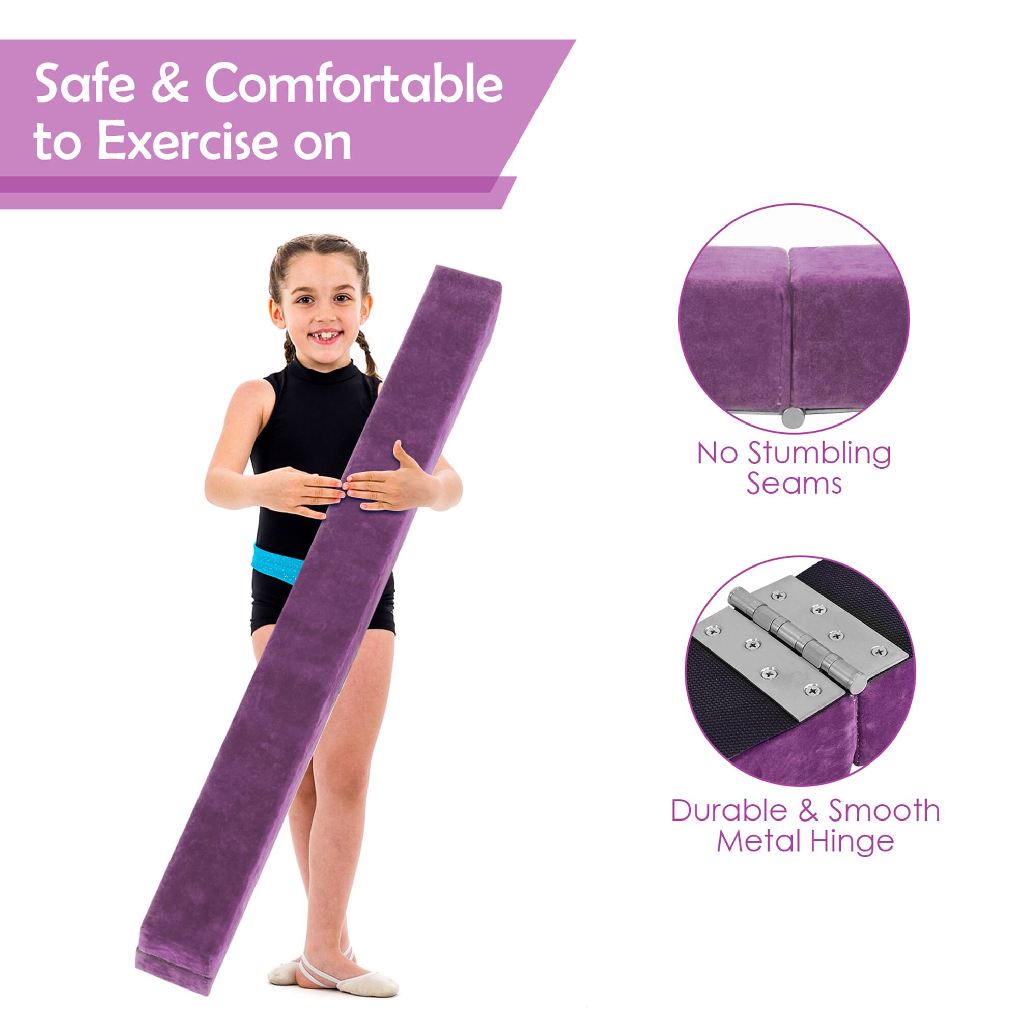 Safe & Comfortable to Exercise on

No Stumbling Seams

Durable & Smooth Metal Hinge