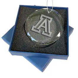 The Memory Company - Arizona Wildcats 3.25'' Laser Engraved Glass Ornament - Multicolor