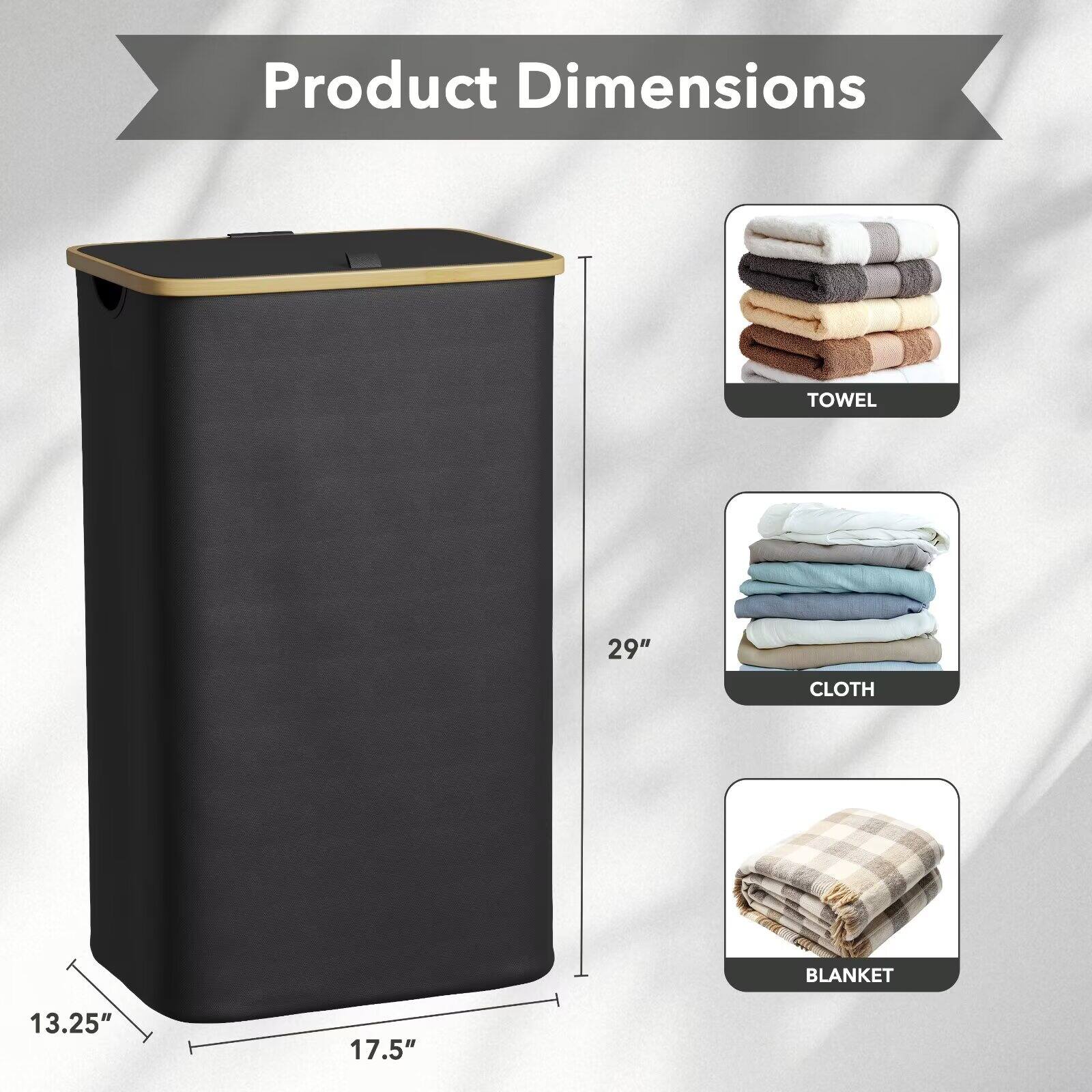 Product Dimensions  
TOWEL 29"  
CLOTH 13.25" 17.5"  
BLANKET