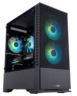 ADVANCED BATTLESTATIONS - ABS Cyclone Aqua Gaming PC - Windows 11 Home - Intel Core i5-13400F - Intel Arc B580 - 32GB DDR4 - 1TB - Black