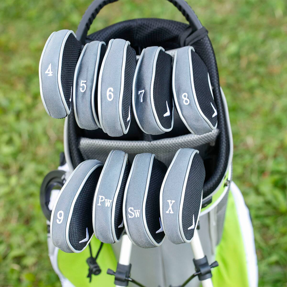 Alt View 2. Callaway - Callaway Golf Premium Iron Headcovers - Gray - Gray.