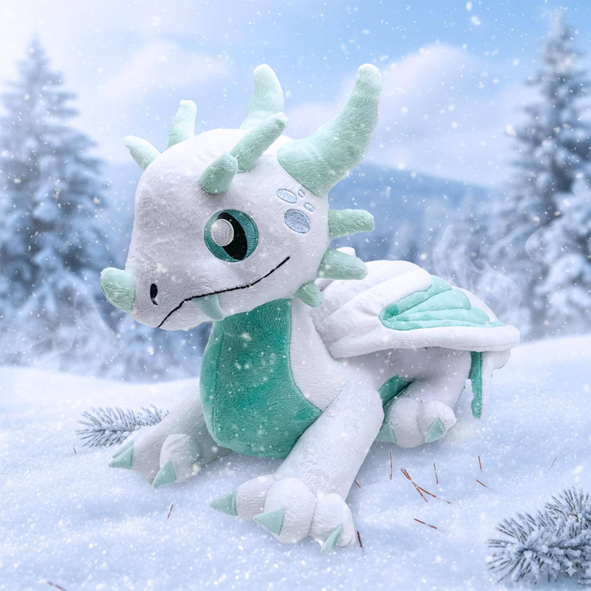 Alt View 2. Tentacle Kitty - Tentacle Kitty Campaign Critters Ice Dragon Plush - Multi-Colored.