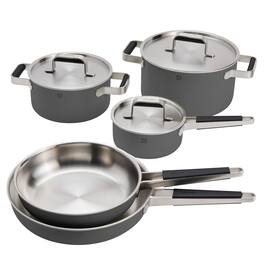 ZWILLING - Pure 8-pc Stainless Steel Cookware Set, Grey - Gray