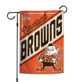 WinCraft - Cleveland Browns 12" x 18" Throwback Logo Double-Sided Garden Flag - Multicolor